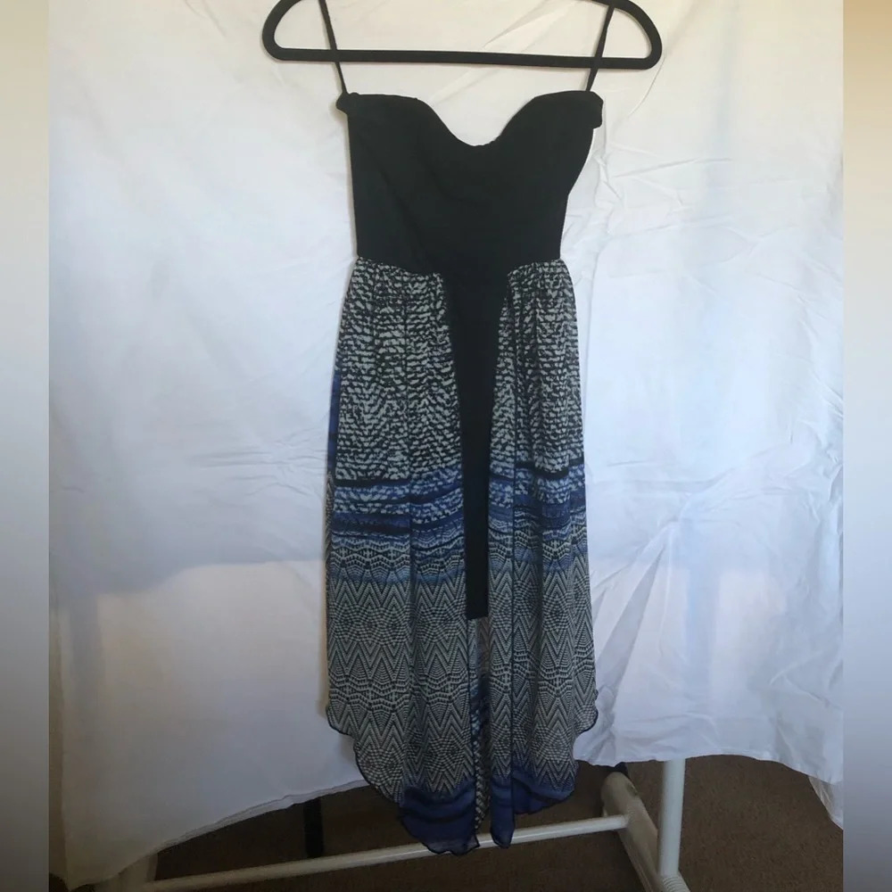 Discovery Clothing Stretchy Strapless Dress Homecoming Tribal Print